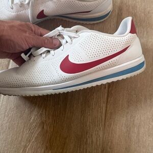 Nike Cortez Ultra Men's White Sneakers with Red Accents